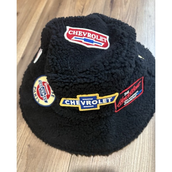 Urban Outfitters American Needle‎ General Motors Fleece Bucket Hat Black Chevy